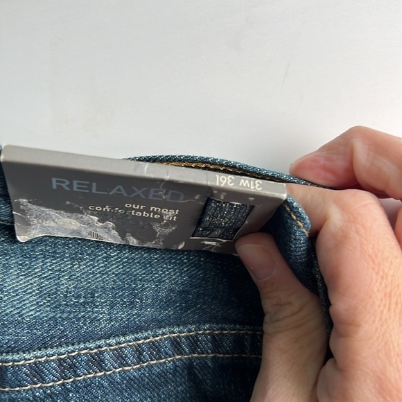 NWT 7 for all man kind mens button fly jeans relaxed 31/36. MN59 - Picture 5 of 5